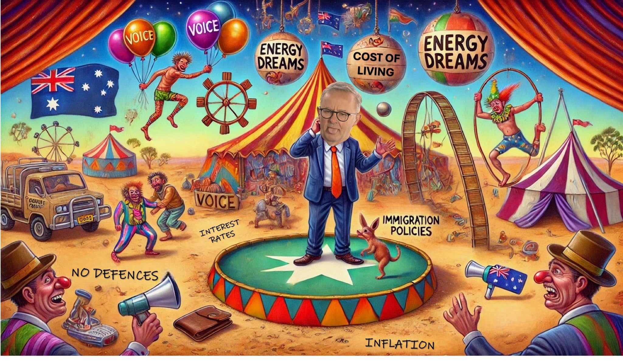 The Grand Down Under Circus: Albo’s Delight